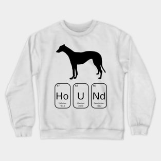 Greyhound Periodic Table Elements for Hound Crewneck Sweatshirt